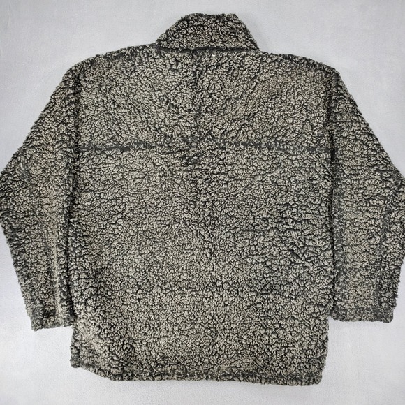 Carbon 2 Cobalt Sweater Mens X-Large Thick Sherpa Fleece 1/4 Zip Brown Warm - Picture 3 of 5